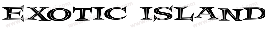 Exotic Island BTN Bold Inline字体转换